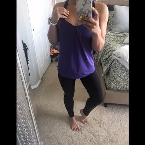 Lululemon size 8 bra tank purple